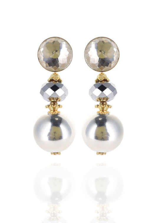 Laurel Metallic Glaze Earrings