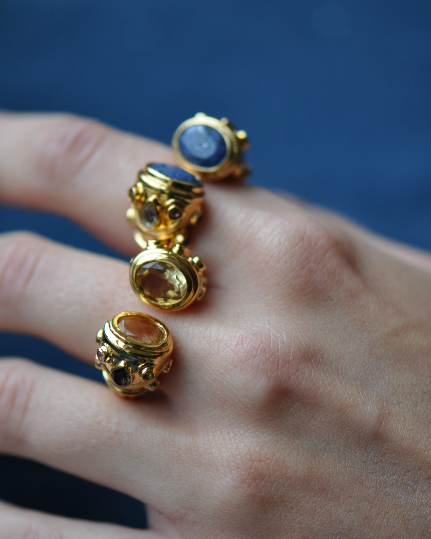 Ottoman Mixed Stones Rings