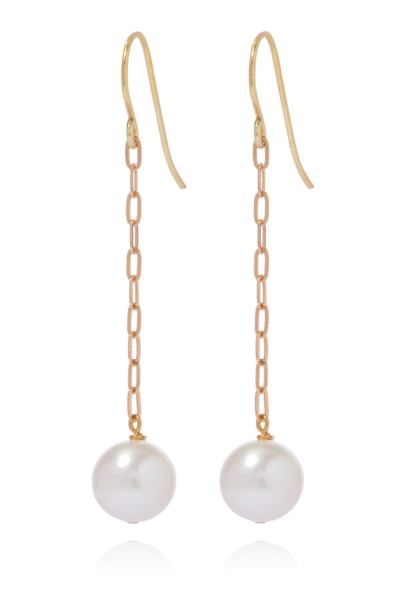 Candida Earrings with One Pearl